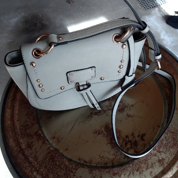 Sole Society Handbags - Sole Society Studded Faux Leather Crossbody Bag